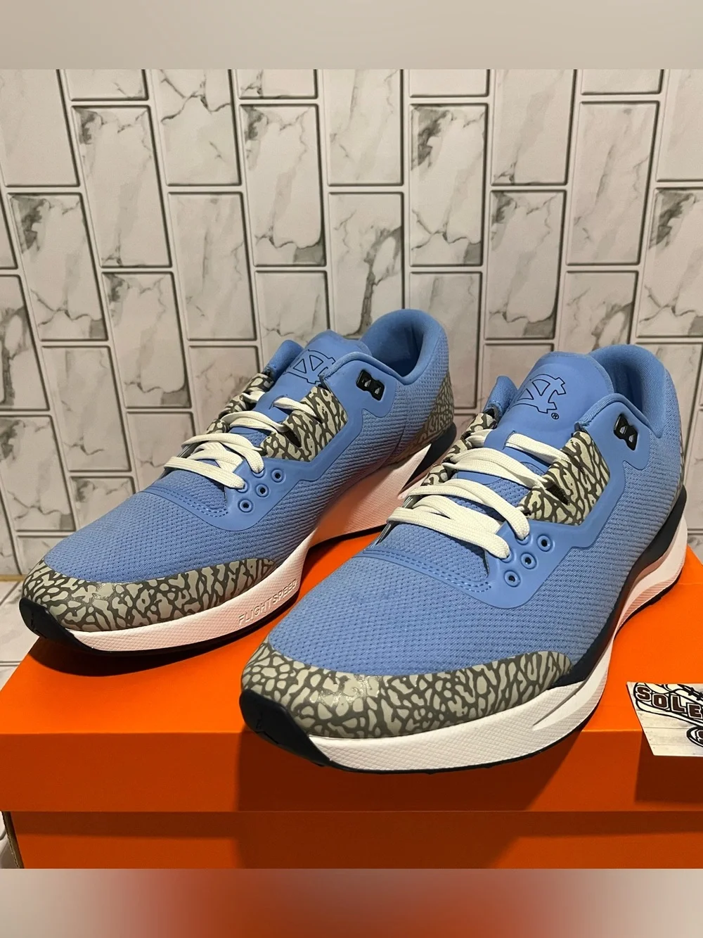 New Nike Air Jordan Racer 89 PE Player Exclusive Training Shoes UNC Tarheels Men
